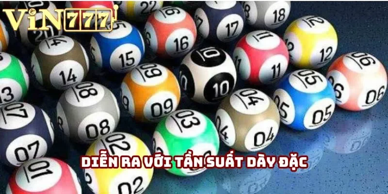 Diễn ra với tần suất dày đặc Diễn ra với tần suất dày đặc